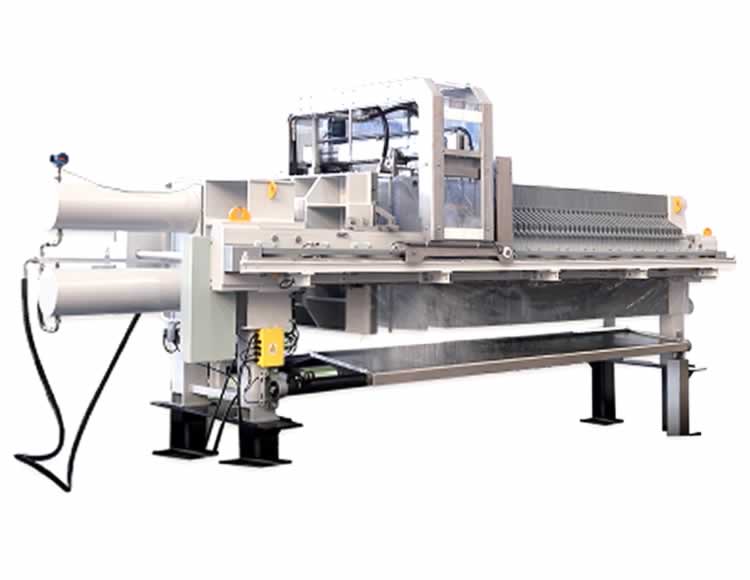 Filtre-presse pliable à lavage à l'eau